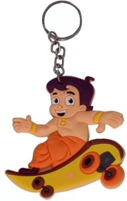 Relicon One Sided Chhota Bheem Cartoon (Design-2) Rubber Keychain for Car Bike Men Women Kids Keyring Key Chain