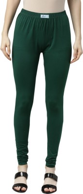 Jcss Churidar  Ethnic Wear Legging(Dark Green, Solid)