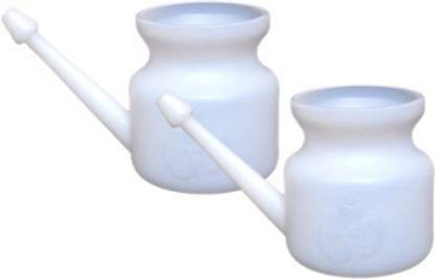 YOGSADHAK Plastic White Neti Pot(500 ml)