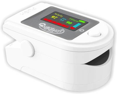 Quantum QHM-426 Fingertip Pulse Oximeter with digital TFT display, Oxygen saturation, and Heart Rate Monitor  (White)