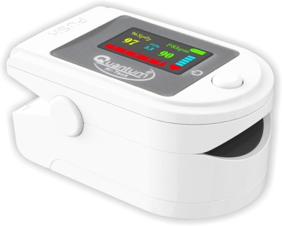 Quantum QHM-426 Fingertip Pulse Oximeter with digital TFT display, Oxygen saturation, and Heart Rate Monitor(White)