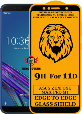 KING COVERS Edge To Edge Tempered Glass for Asus Zenfone Pro M1(Pack of 1)