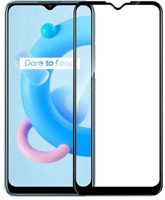 Bodoma Edge To Edge Tempered Glass for Realme C21(Pack of 1)