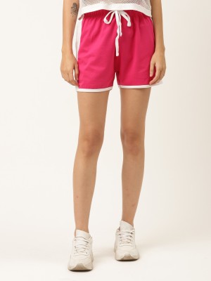 THE DRY STATE Solid Women Pink Dolphin Shorts