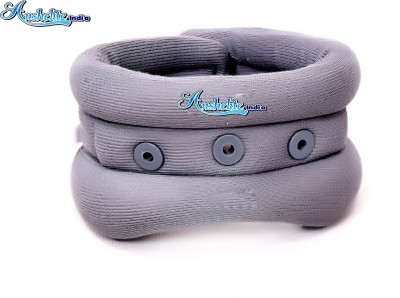 Anshelite INDIA Cervical Collar Adjustable Neck brace Support Relieves Pain & Pressure in Spine Neck Support(Grey)
