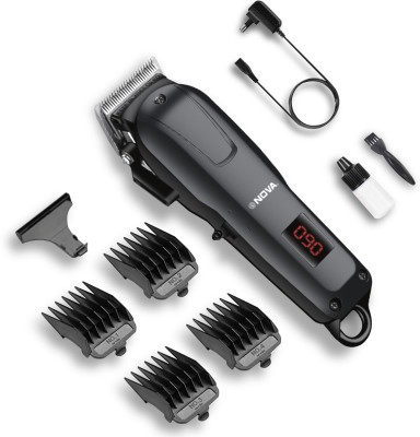 NOVA Professional Rechargeable and Cordless NHT 1083 Hair Clipper  Runtime: 120 min Trimmer for Men(Black)