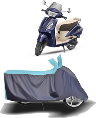Mdstar Two Wheeler Cover for TVS(Jupiter classic, Blue, Grey)