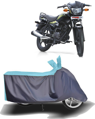 MOTOGENIX Two Wheeler Cover for TVS(Star City, Blue, Grey)