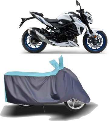 MOTOGENIX Two Wheeler Cover for Suzuki(GSX-S750, Blue, Grey)