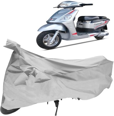 KEDIT Waterproof Two Wheeler Cover for Hero(Electric Optima, Silver)