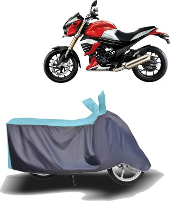 MOTOGENIX Two Wheeler Cover for Mahindra(MOJO XT 300, Blue, Grey)