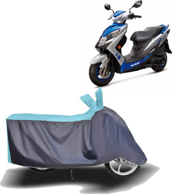 MOTOGENIX Two Wheeler Cover for Suzuki(Swish 125, Blue, Grey)