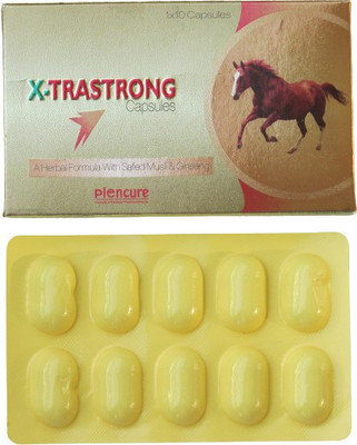 Plenteous X-tra Strong Capsules | A Herbal Formula With Safed Musli & Ginserg(Pack of 3, 30 Capsules)