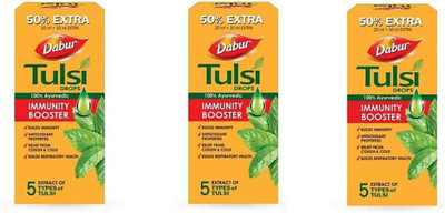 Dabur TULSI DROPS 30ML *3 (90ML)(Pack of 3, 90 ml)