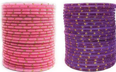 Dreamy Designs Glass Bangle Set(Pack of 48)