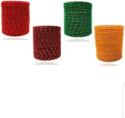 Dreamy Designs Glass Bangle Set(Pack of 96)