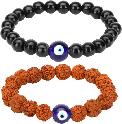 YELLOW CHIMES Metal Beads Bracelet Set(Pack of 2)