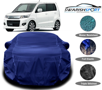 Swarish Car Cover For Maruti Suzuki WagonR Stingray (With Mirror Pockets)(Blue)