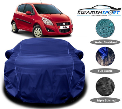 Swarish Car Cover For Maruti Suzuki Ritz (With Mirror Pockets)(Blue)