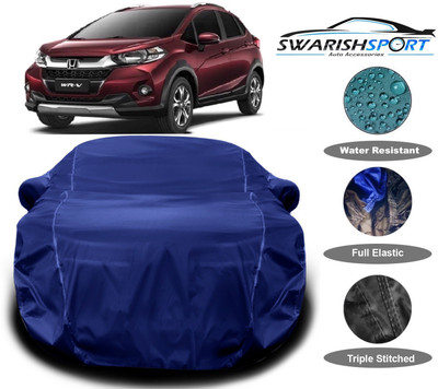 Swarish Car Cover For Honda WRV (With Mirror Pockets)(Blue)