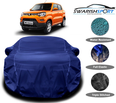 Swarish Car Cover For Maruti Suzuki S-Presso (With Mirror Pockets)(Blue)