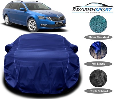 Swarish Car Cover For Skoda Octavia Combi (With Mirror Pockets)(Blue)
