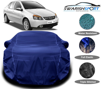 Swarish Car Cover For Tata Indigo CS (With Mirror Pockets)(Blue)