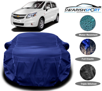 Swarish Car Cover For Chevrolet Sail UVA (With Mirror Pockets)(Blue)