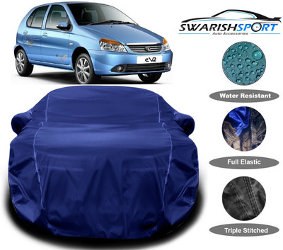 Swarish Car Cover For Tata Indica V2 (With Mirror Pockets)(Blue)