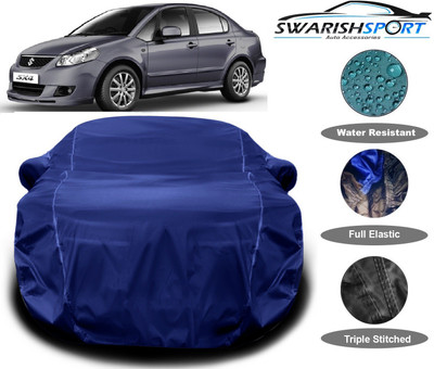 Swarish Car Cover For Maruti Suzuki SX4 (With Mirror Pockets)(Blue)