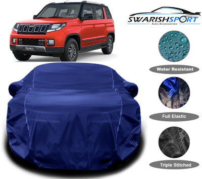 Swarish Car Cover For Mahindra TUV300 (With Mirror Pockets)(Blue)