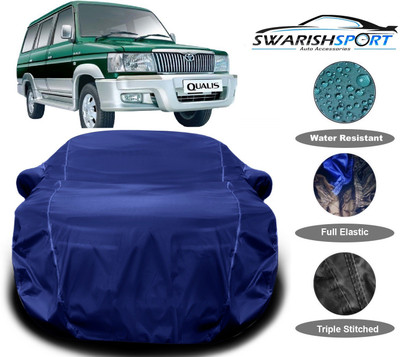 Swarish Car Cover For Toyota Qualis (With Mirror Pockets)(Blue)
