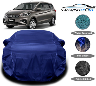 Swarish Car Cover For Maruti Suzuki Ertiga (With Mirror Pockets)(Blue)