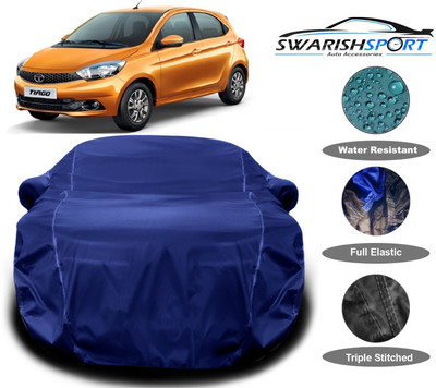 Swarish Car Cover For Tata Tiago (With Mirror Pockets)(Blue)