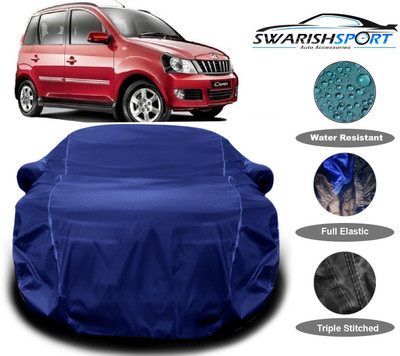 Swarish Car Cover For Mahindra Quanto (With Mirror Pockets)(Blue)