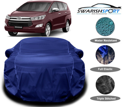 Swarish Car Cover For Toyota Innova Crysta (With Mirror Pockets)(Blue)
