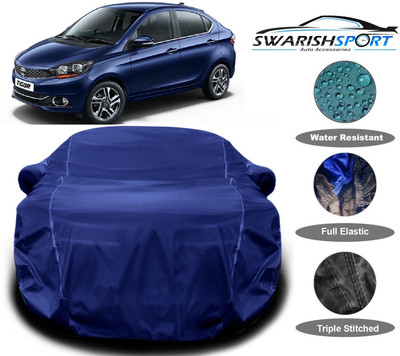 Swarish Car Cover For Tata Tigor (With Mirror Pockets)(Blue)
