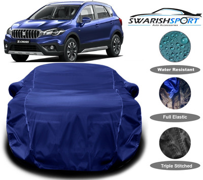 Swarish Car Cover For Maruti Suzuki S-Cross (With Mirror Pockets)(Blue)