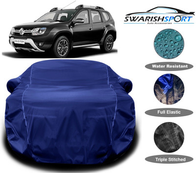 Swarish Car Cover For Renault Duster (With Mirror Pockets)(Blue)
