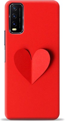 Crafter Back Cover for Vivo Y20i(Red, Shock Proof, Pack of: 1)