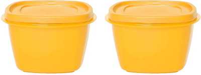 Cutting EDGE Polypropylene Fridge Container  - 600(Pack of 2, Yellow)