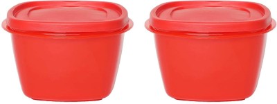 Cutting EDGE Polypropylene Fridge Container  - 600(Pack of 2, Red)