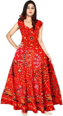 priyankafabrics Women A-line Multicolor Dress