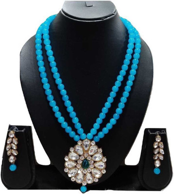 CATALYST Alloy Gold-plated Blue, Silver Jewellery Set(Pack of 1)