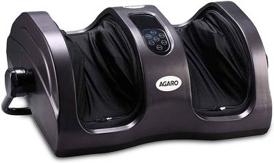 AGARO 33270 Grand Foot Massager for Pain Relief with Kneading, Rolling &amp; Heating Functions Massager  (Black)