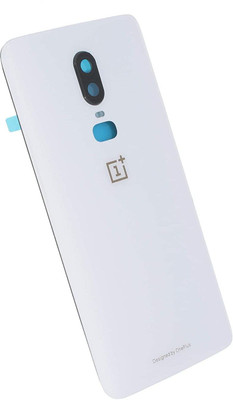 Sandreezz OnePlus 6 Original (Glass) (with Proper Logo) Back Panel(White)