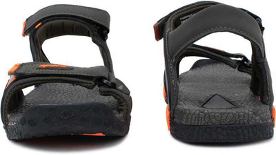 Sparx SS 482 Men Sandals(Olive, Orange , 6)