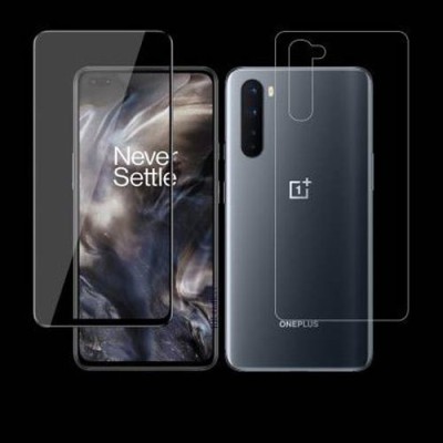 SKY DRAG Front and Back Tempered Glass for OnePlus Nord, OnePlus Nord 5G(Pack of 1)
