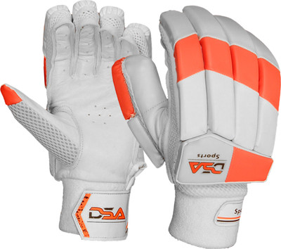 D.S.A SPORTS Batting Gloves(Orange, White)