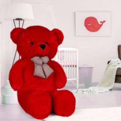 jimdar Cute small/Giant Big Size Teddy Bear (RED 3 FEET ) - 90 cm (Red) - 92 cm (Red) 3  - 91 cm(Red)